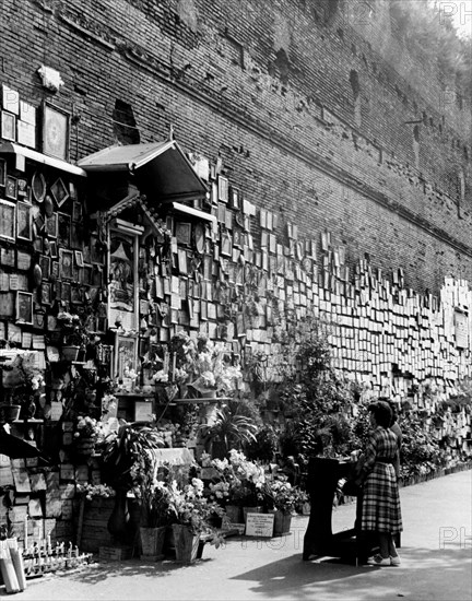 rome, santuario della madonna del divino amore, 1954