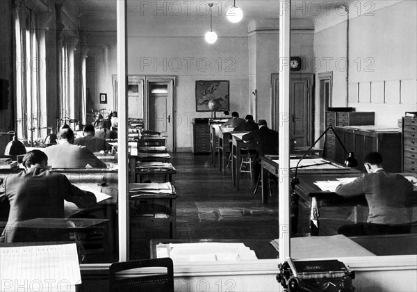 cartographic office, 1954