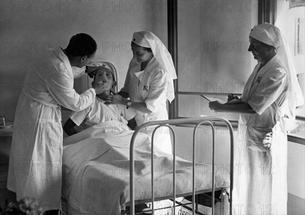 italy, lodolo all'abetone summer camp, the children hospital, july 1939