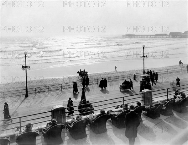 atlantic city, vue de la promenade depuis l'hôtel