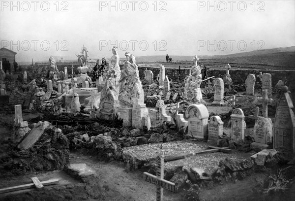 guerre italo-turque, tripolitaine, cimetière, 1912