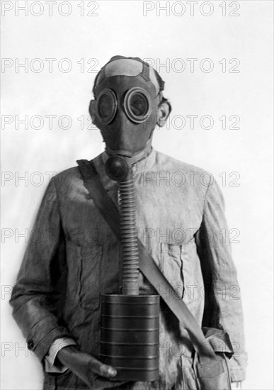 guerre chimique et défense anti-gaz, masque à stylo, 1915 1918
