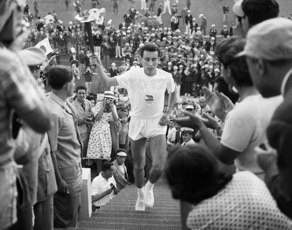 rome, la flamme olympique, 1960