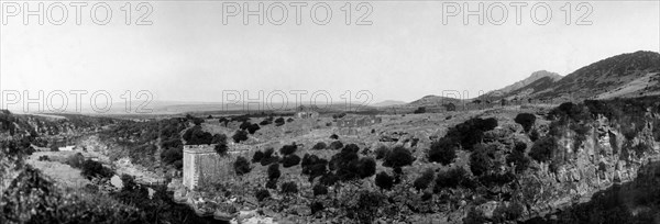 pont en ru ruine sur les coghinas près de perfugas, 1929 1930