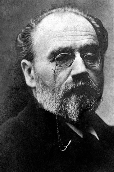 portrait d'emile zola, 1840-1902