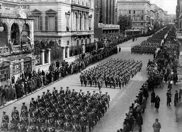 croisière aérienne transatlantique, parade des pilotes, 1933