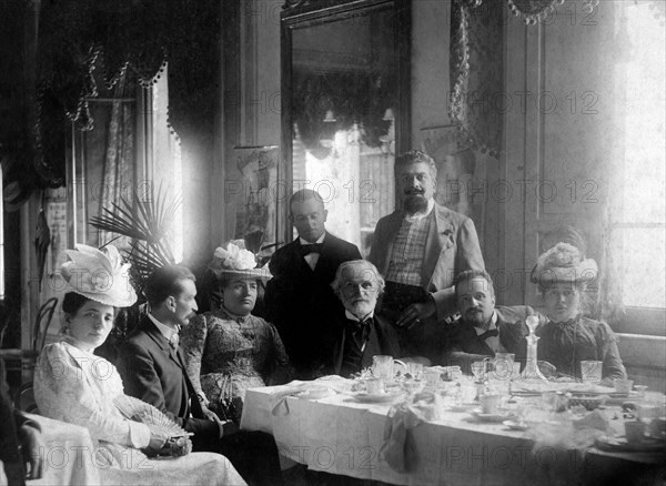 giuseppe verdi à l'auberge major de montecatini, 1900