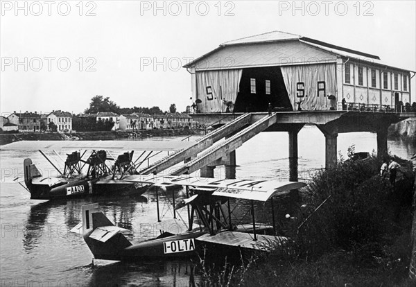 port maritime de pavia, 1930