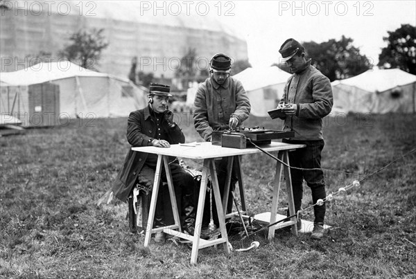 Opérateur radio de l'armée française, 1912