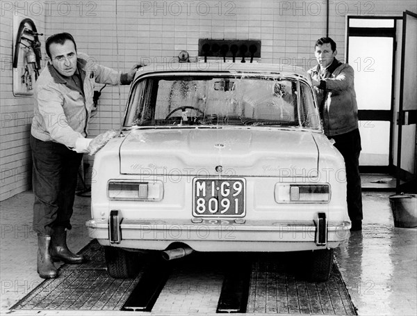 lavage de voiture, 1970