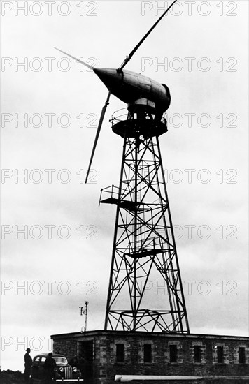 éolienne sur les îles orkney, 1959