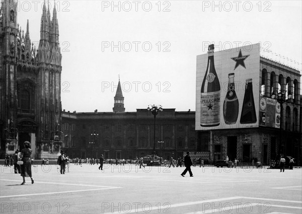 panneau d'affichage à milan, 1951