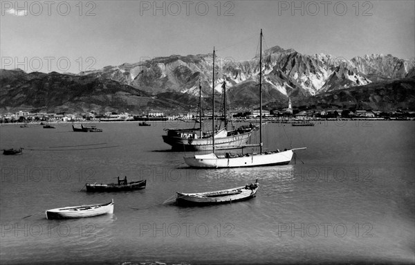 carrières de marbre vues du port, 1955