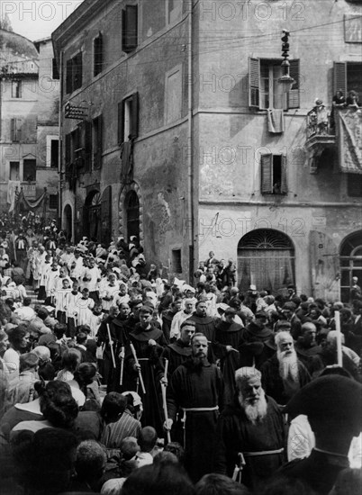 Procession dans le Latium, 1930 1940