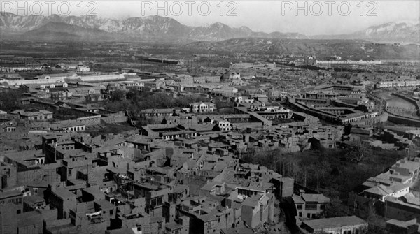 service de kaboul, vue du vieux kaboul, 1951