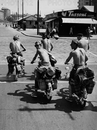 milan, touristes étrangers, 1961