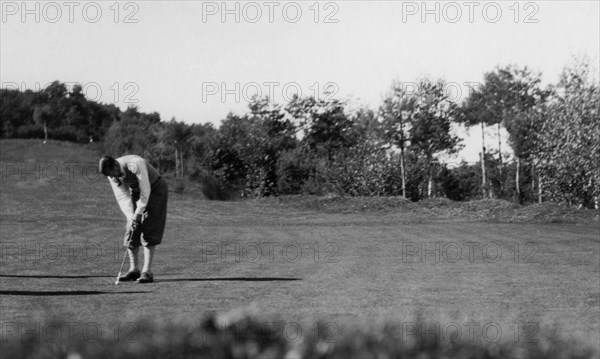 match de golf, venise, 1930