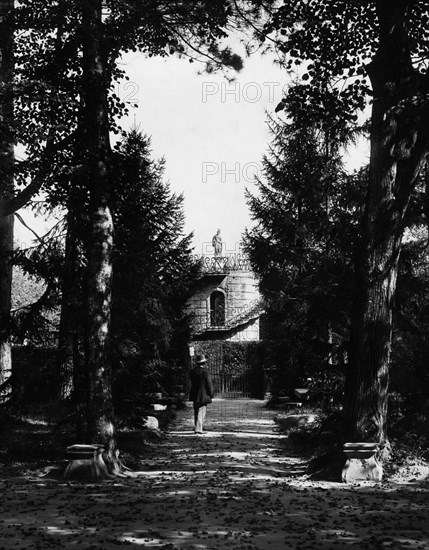 italie, veneto, stra, jardin de la villa royale, 1910 1920