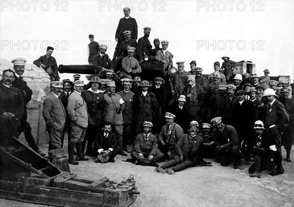 afrique, libye, un groupe de membres du tci lors d'une excursion, 1914