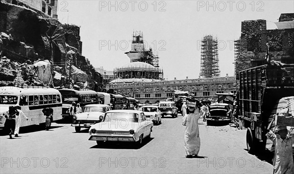 arabie, mecca, route menant à la kaaba, 1964