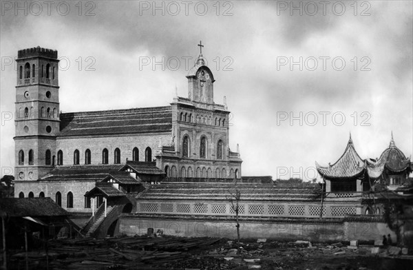 chine, hang chung, l'imposante cathédrale, 1920 1930