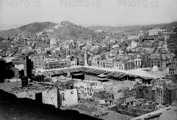 arabie saoudite, vue de la mecque, 1953