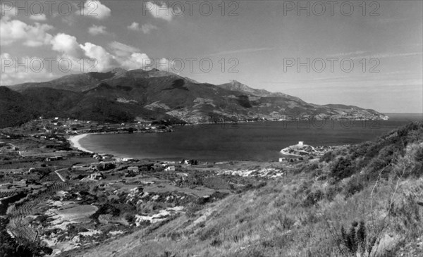 toscane, île d'elbe, golfe de procchio, 1959