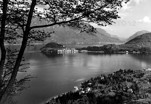 italie, como, vue du lac, 1930 1940