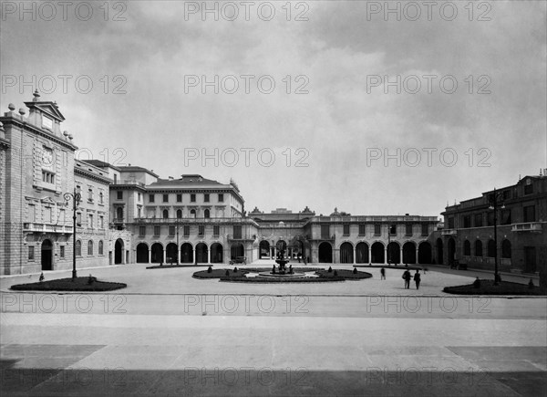 italie, lombardie, bergamo, nouveau bâtiment, 1910 1920