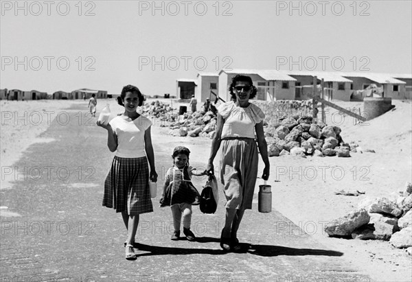 moyen-orient, israel, ashdod yam city, 1958