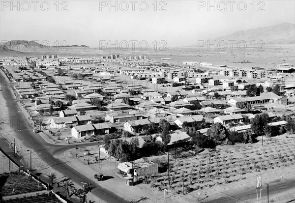 moyen-orient, israel, vue d'eilat, 1964