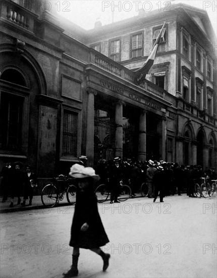 italie, lombardie, milan, via montenapoleone, 1904