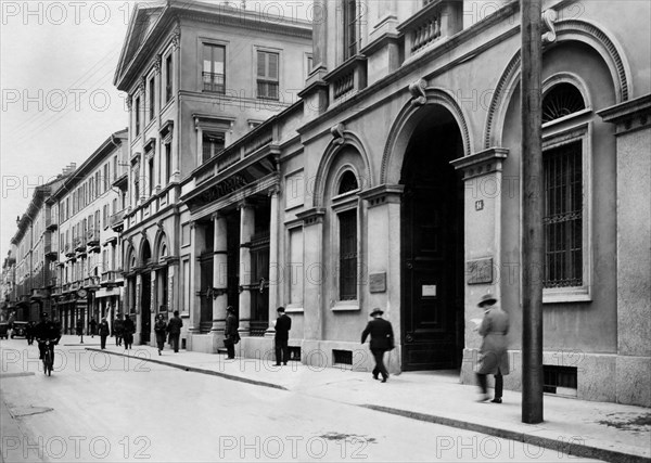 italie, lombardie, milan, via montenapoleone, 1904