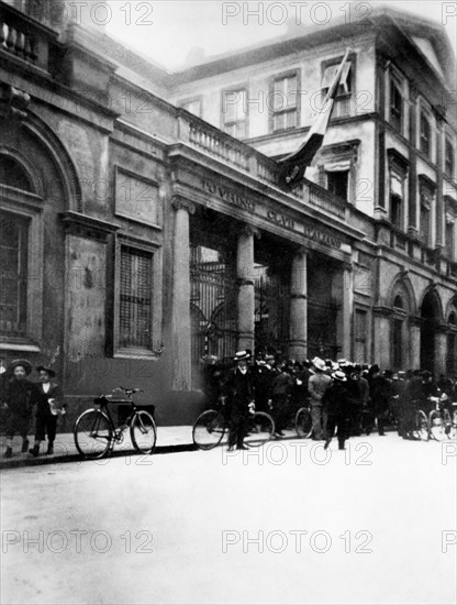 italie, lombardie, milan, via montenapoleone, siège du touring club italien, 1904