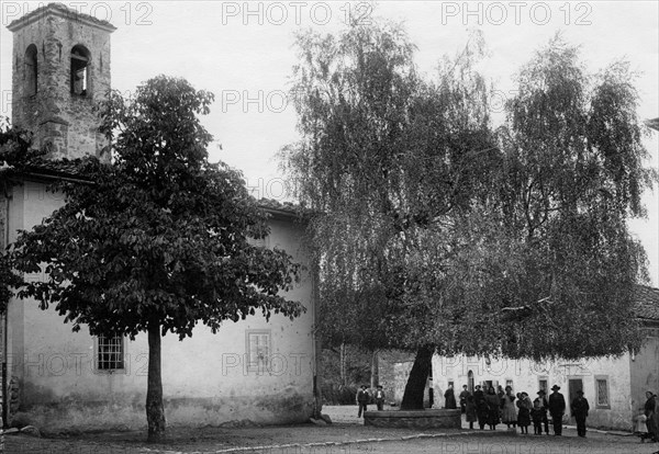 toscane, maresca, vue de la place de l'église, 1910 1920