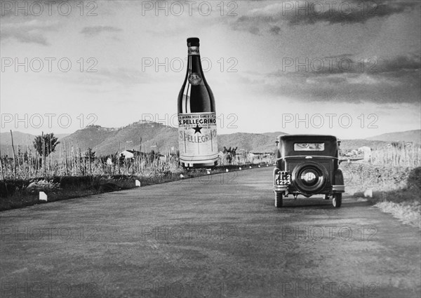 europe, italie, toscane, montecatini, tronçon d'autoroute, 1920 1930