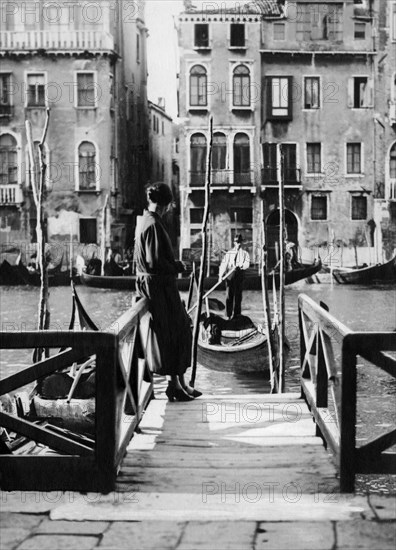 italie, venise, le ferry-boat de santa maria del giglio, 1910 1920