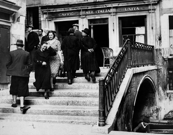 italie, venise, de haut en bas de la calle, 1920 1930