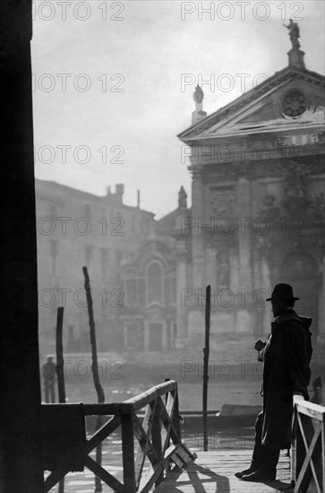 italie, venise, vue du grand canal, 1910 1920