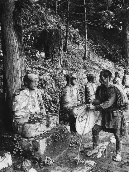 japon, nikko, méditation, 1954