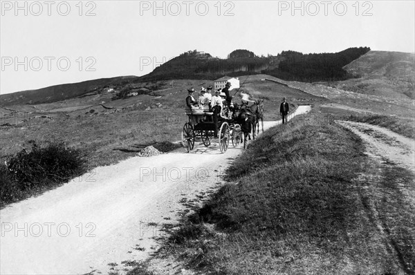 italia, toscana, firenze, montesenario, panorama, 1910