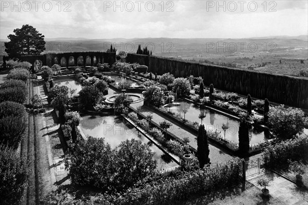 europa, italia, toscana, settignano, giardino di villa gamberaia, 1910 1920