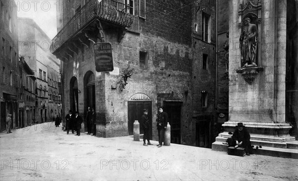 europe, italie, toscane, sienne, une vue de la ville, 1900 1910