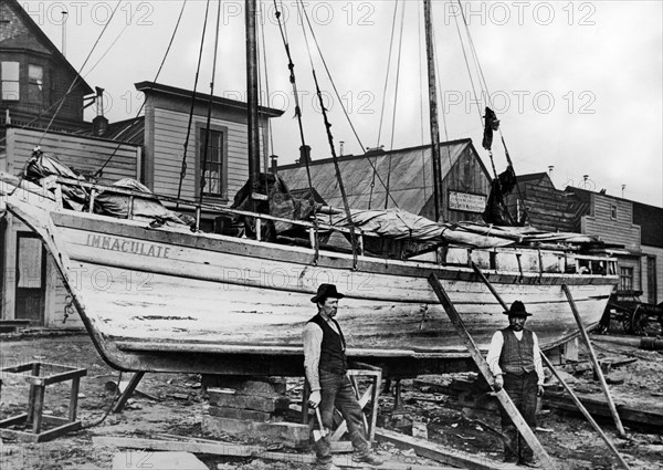 amerique, alaska, construction du bateau, 1910-20