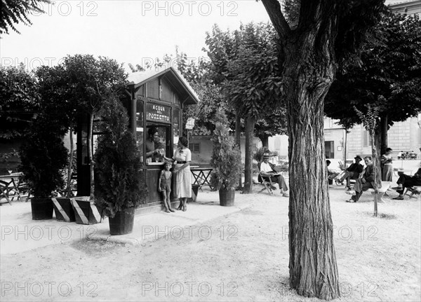 europe, italie, toscane, san giuliano, source d'eau, 1935