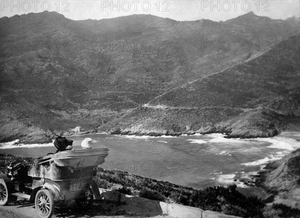 europe, france, corse, panorama, 1920 1930