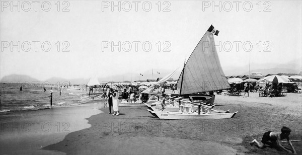 europe, italie, toscane, viareggio, 1920