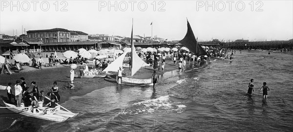 europe, italie, toscane, viareggio, 1910 1920