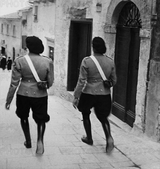 europe, république de saint-marin, gardes républicains, 1949