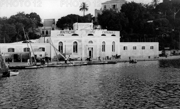 campanie, île d'ischia, les bains municipaux, 1910 1920